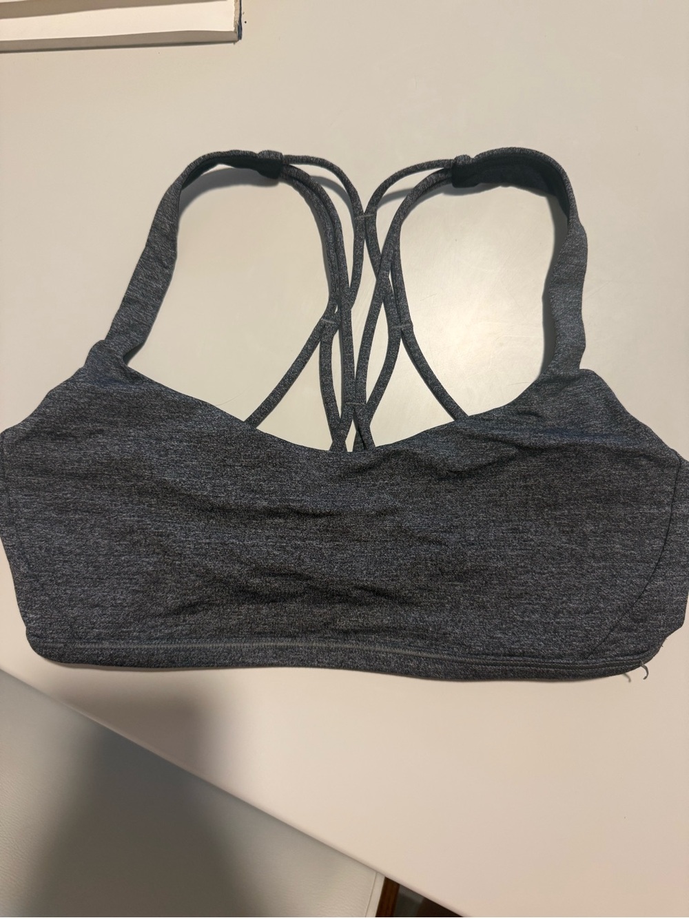 lululemon athletica Dark Gray Strappy Sports Bra